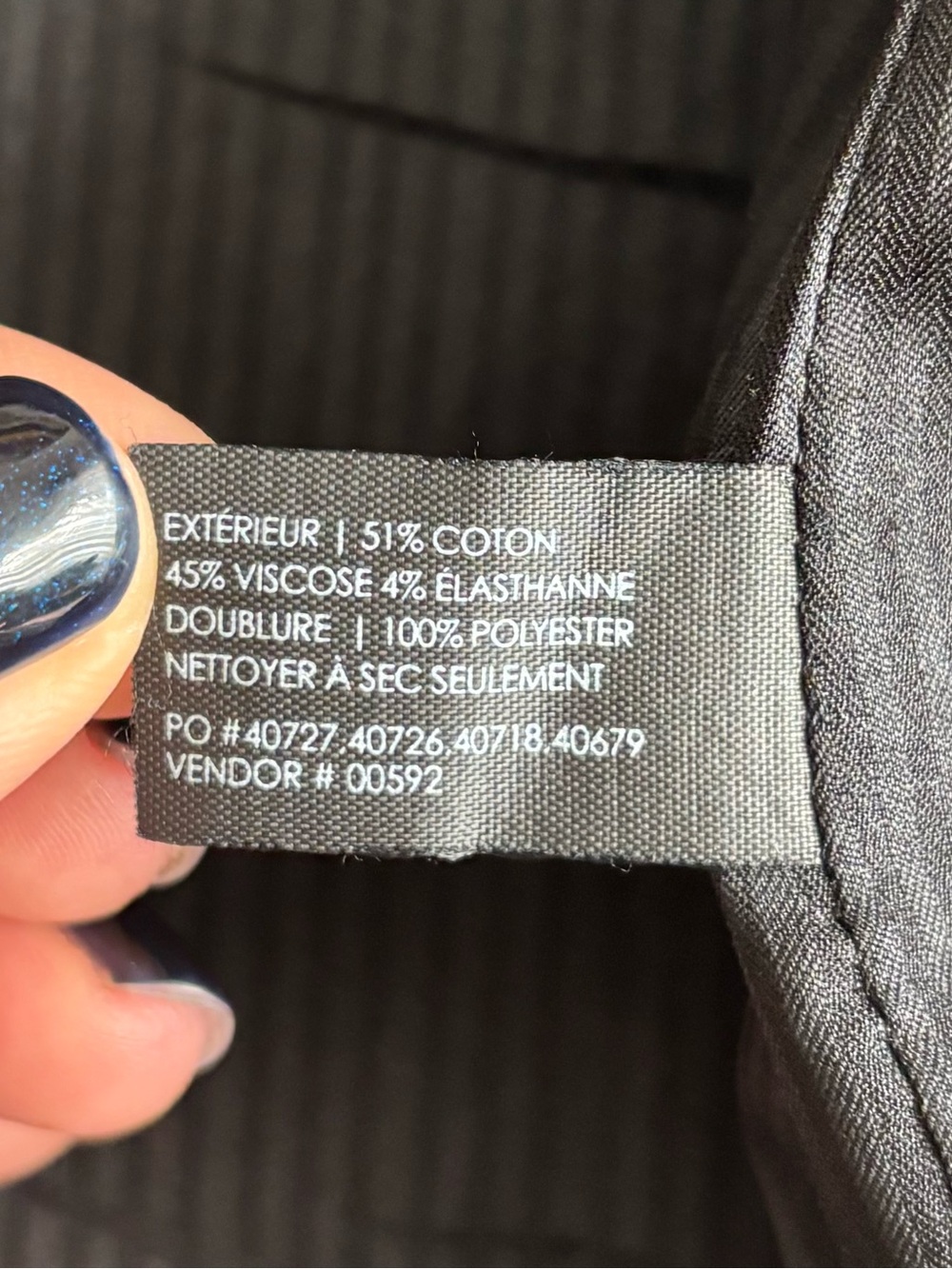 Club Monaco Gray Velvet-Look Blazer gray sz US 8 - Picture 8 of 13